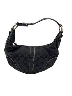 Coach Signature Canvas Black Soho Shoulder Bag